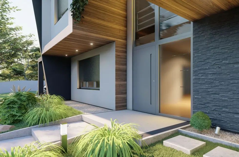 Schüco Aluminium-Haustür AD UP